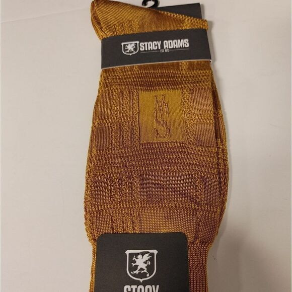COPY - STACY ADAMS SILKY DRESS SOCKS. FASHION COLORS. - Picture 1 of 2